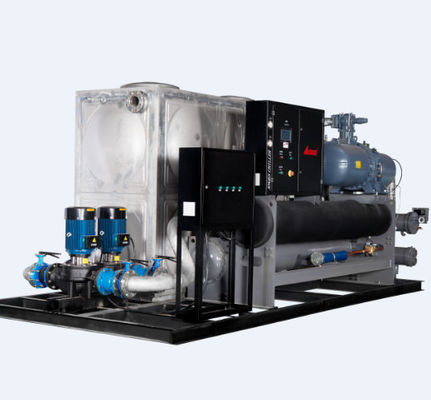acheter 160HP a intégré le、 réfrigérant à vis refroidi à l'eau du réfrigérateur R22 online manufacture