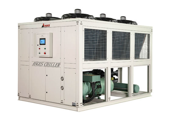 acheter Chiller à vis industriel de 100 chars avec deux systèmes de refroidissement refroidi à l'air Chiller à vis à glycol à eau online manufacture