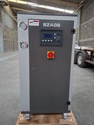 acheter 5HP refroidisseur d'eau industriel Traitement du plastique 5RT refroidisseur à air pour refroidissement chimique pharmaceutique Condensateur de tubes de cuivre online manufacture