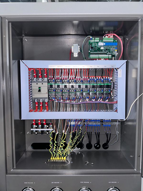 Produit d'usine 60HP refroidi à l'air Chiller industriel d'eau 60 Tonnes type de roulement Glycol Chiller avec quatre compresseurs de roulement