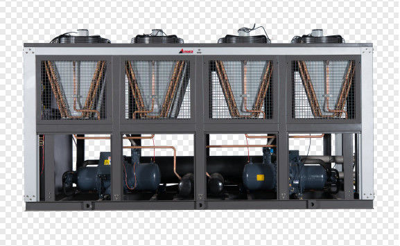 Chauffage à vis refroidi à l'air par soupape électromagnétique Emerson 75HP pour l'impression et la ligne de stratification de films BOPP