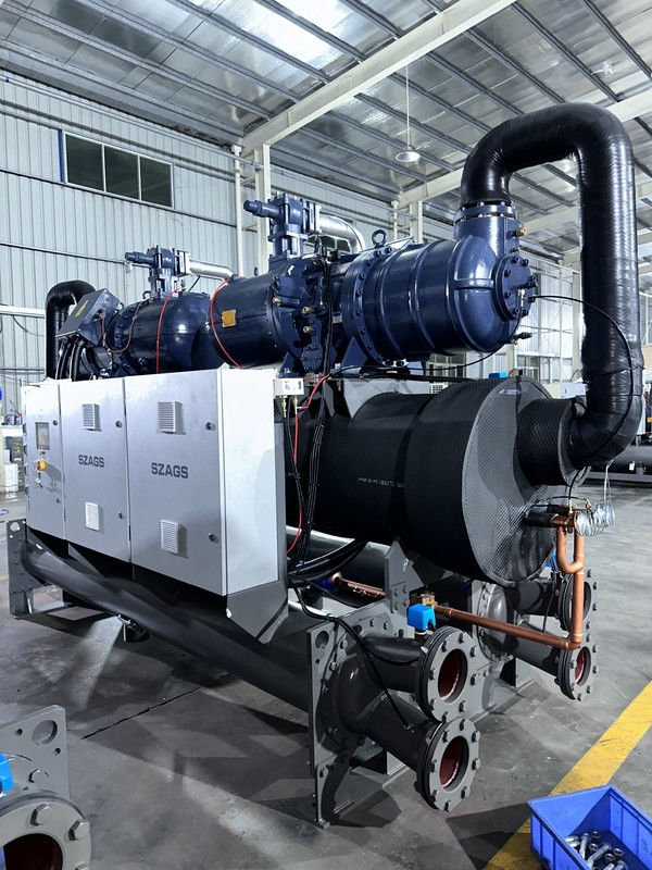Chiller à vis industriel refroidi à l'eau de 150 chevaux avec système à double compresseur pour des solutions de refroidissement optimales
