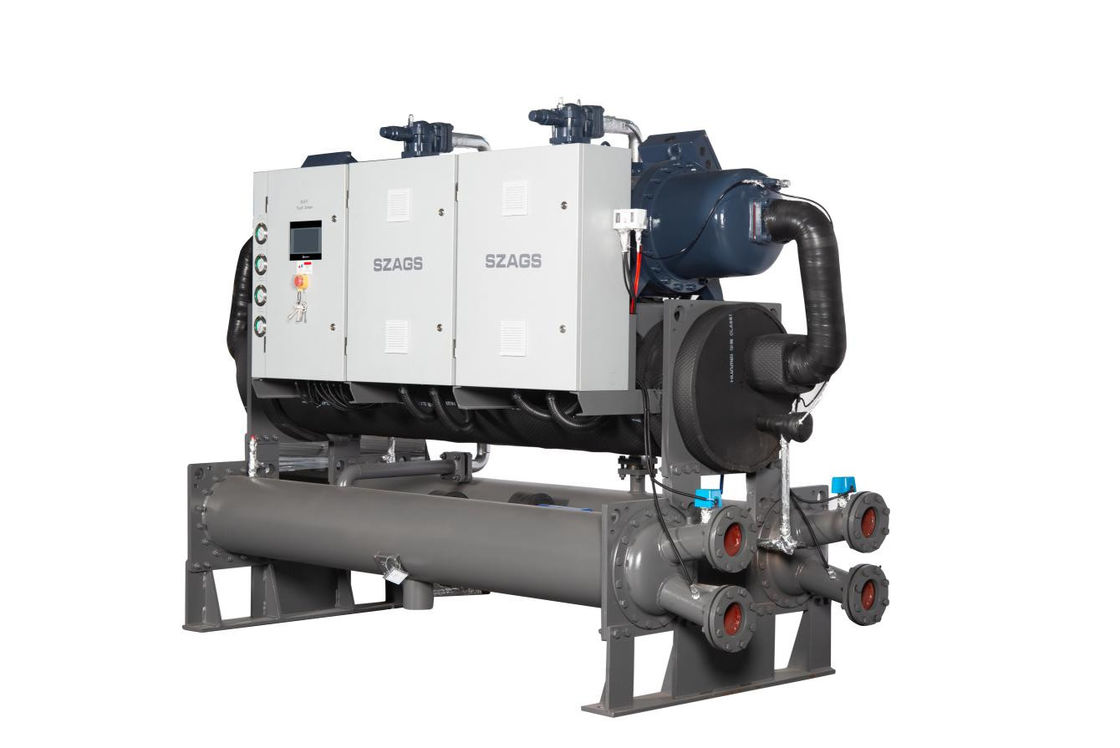 Chiller à vis refroidi à l'eau à haute efficacité énergétique de 240 chevaux pour lignes de moulage par injection de grande capacité