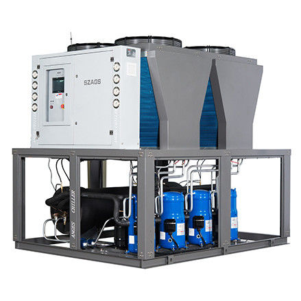 Refroidisseur d'eau refroidi par air industriel du refroidisseur 50HP 50Ton pour le refroidisseur de défilement refroidi par air modulaire de machine de moulage par injection