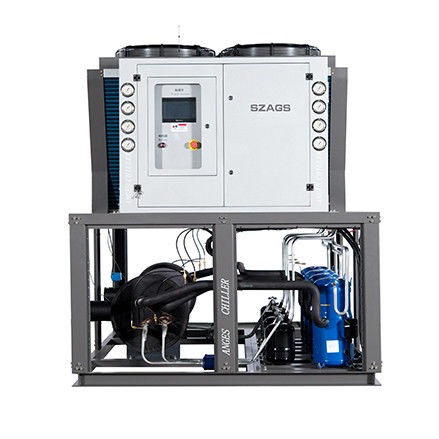 Refroidisseur d'eau refroidi par air industriel du refroidisseur 50HP 50Ton pour le refroidisseur de défilement refroidi par air modulaire de machine de moulage par injection