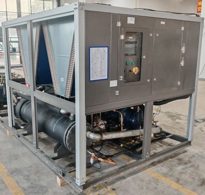 Adoption d'un système de refroidissement écologique pour la récupération des déchets de chaleur pour l'industrie chimique et la production de batteries au lithium Économie d'énergie Condensateur de tubes de cuivre fin refroidi à l'air avec réfrigérant R410A
