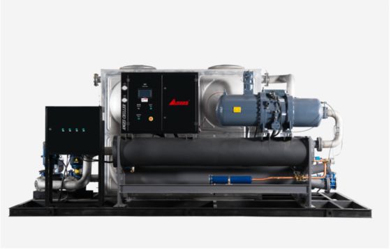 Refroidisseurs à spirale refroidis par eau de 100 HP pour le refroidissement de l'eau de procédé industriel pour les lignes d'impression et de lamination de films BOPP